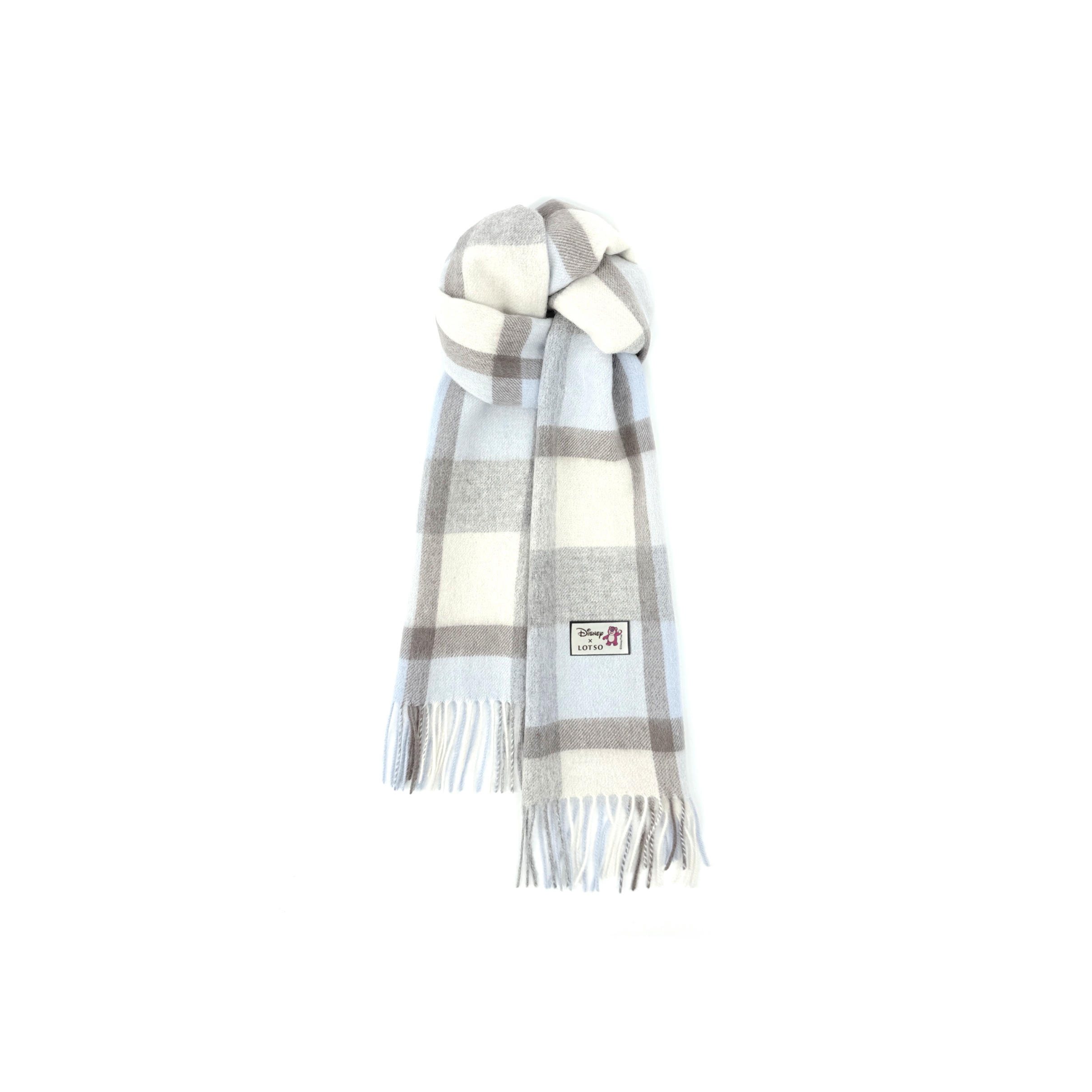 

Disney Шерстяной вязаный шарф унисекс, Blue Plaid