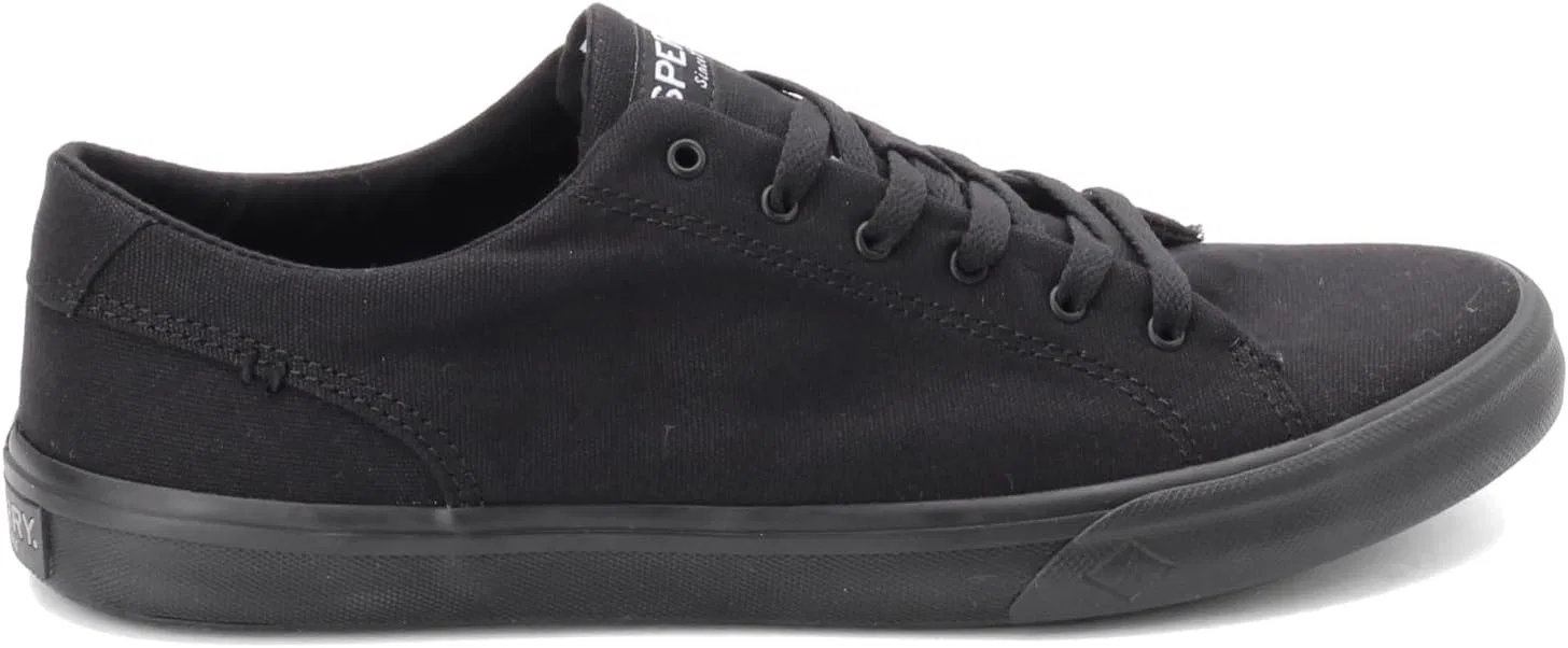 Мужские кожаные кроссовки Sperry Striper II LTT, Black — фото 3