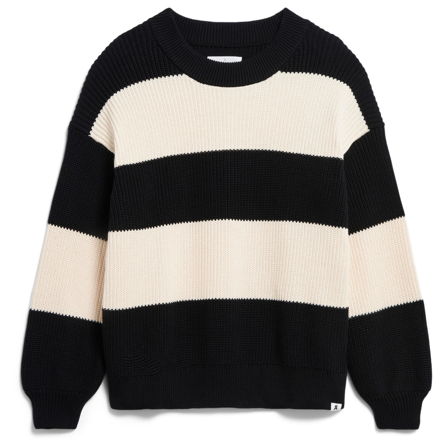 

Пуловер Armedangels Women's Haayle Blockstripes, цвет Black/Oatmilk