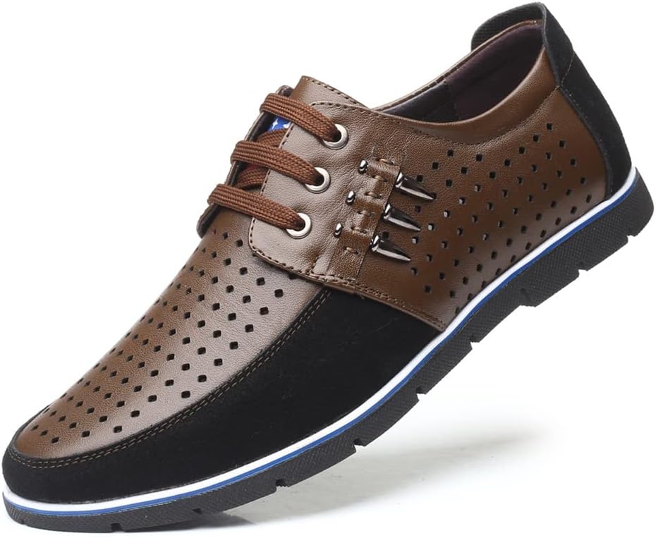 

Мужская повседневная деловая обувь из кожи, слипоны-кроссовки для мужчин, удобные для прогулок, офиса и активного отдыха, модные, дышащие лоферы Veslexth, бежевый