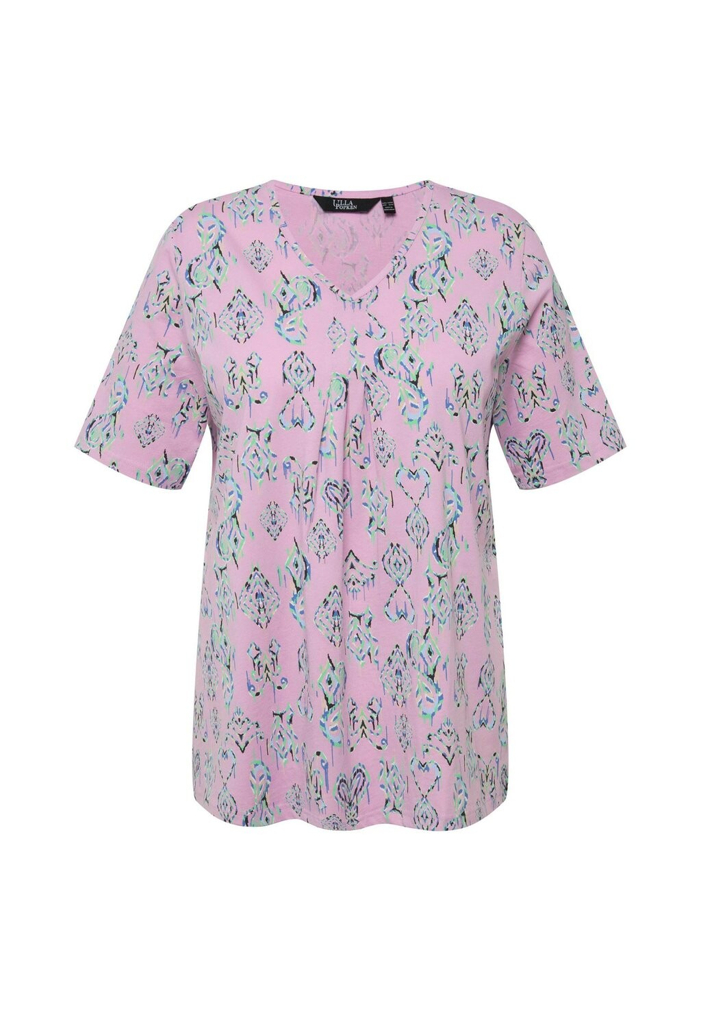

Футболка с принтом SHORT SLEEVE TEE Ulla Popken, фиолетовый