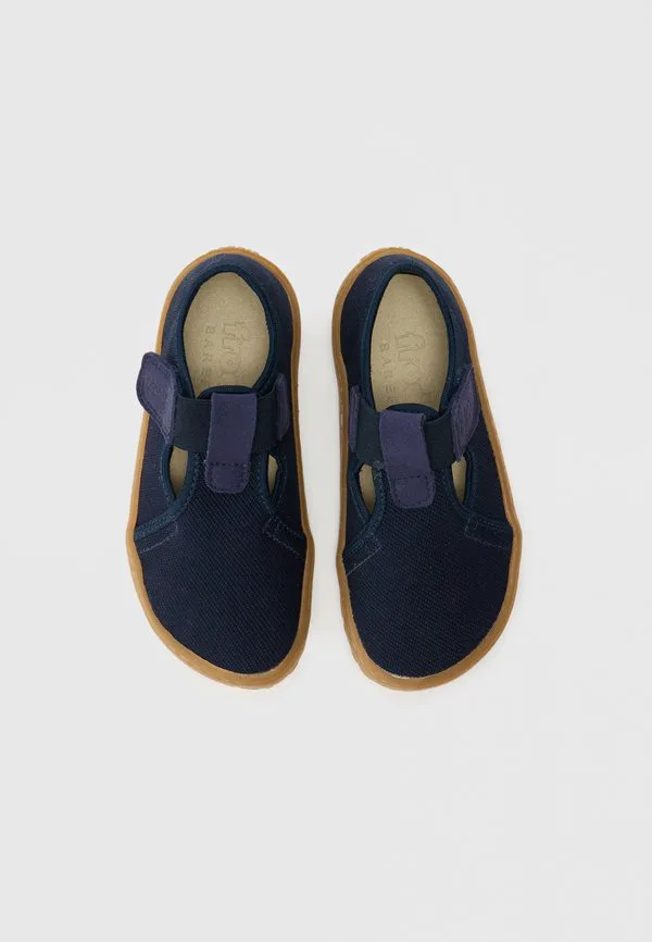 Кроссовки унисекс barefoot из парусины с т-образным ремешком Froddo, Dark Blue — фото 4