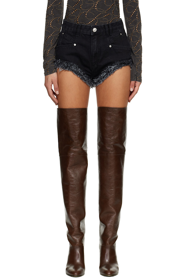 

Isabel Marant Черные джинсовые шорты Eneidala