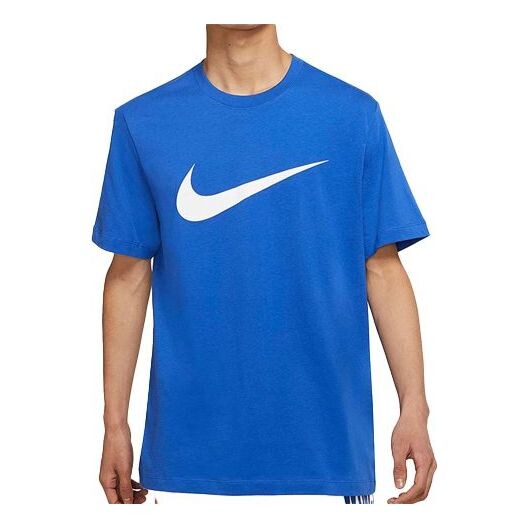 

Футболка Men's Nike Logo Printing Round Neck Pullover Short Sleeve Blue T-Shirt, мультиколор