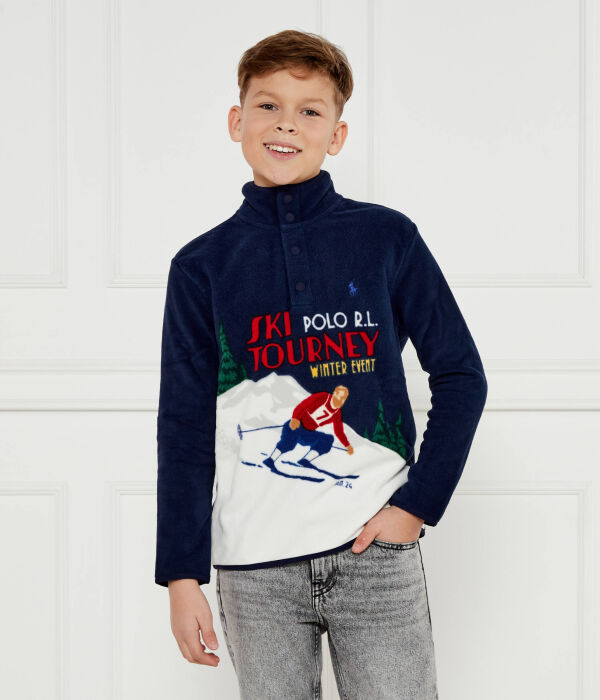 

Из флиса толстовка Regular Fit Polo Ralph Lauren, синий