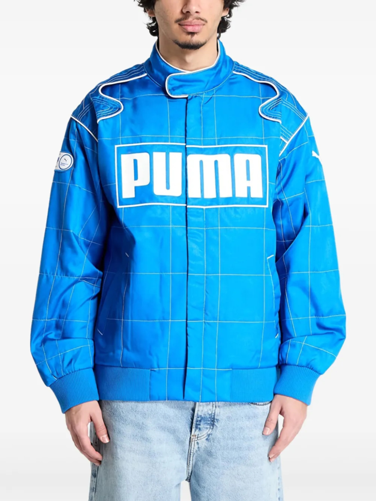 

PUMA пуховик на молнии, синий