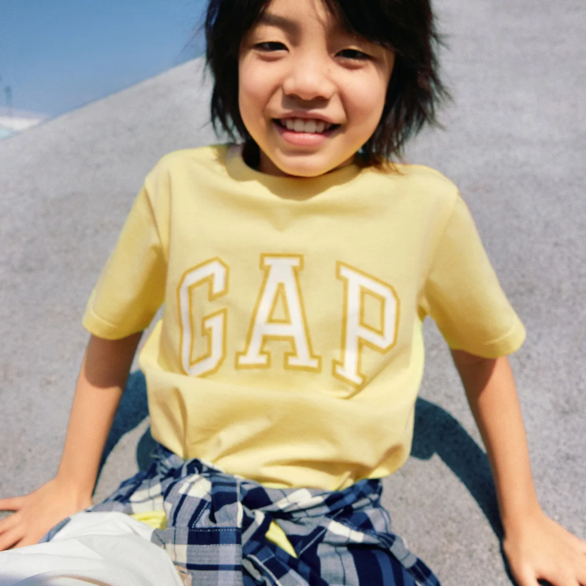 Футболка SS25 для детей 3-7 лет GAP, светло-фиолетовый — фото 4