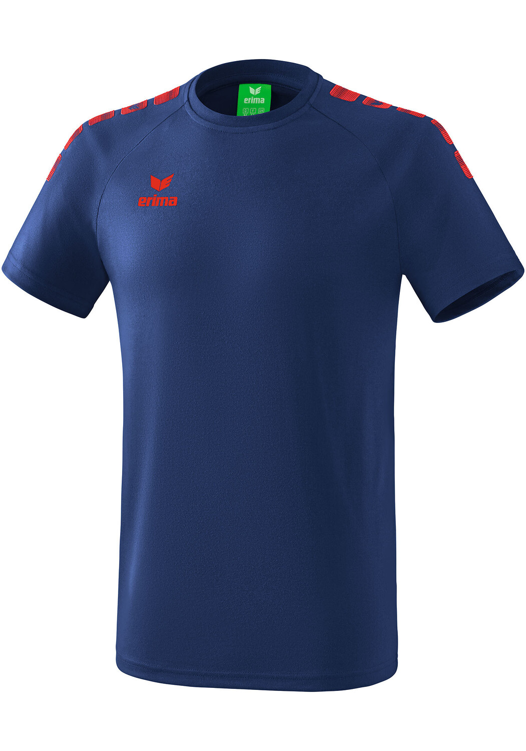 

Футболка erima Essential 5 C, цвет new navy/rot