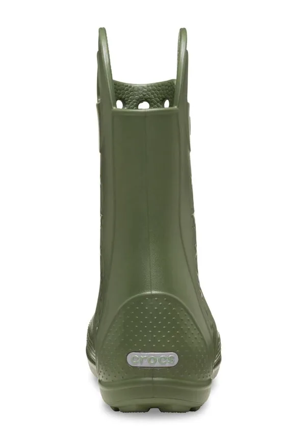 Детские резиновые сапоги-дождевики для детей Crocs, Army Green — фото 4