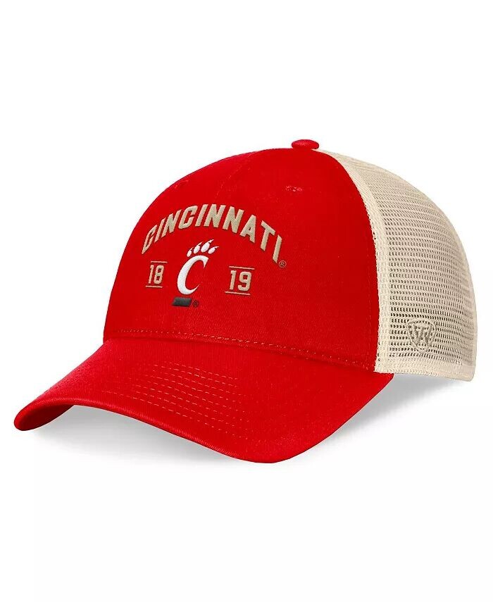 

Мужская красная регулируемая кепка Cincinnati Bearcats Heritage Waylon Trucker Top Of The World, красный