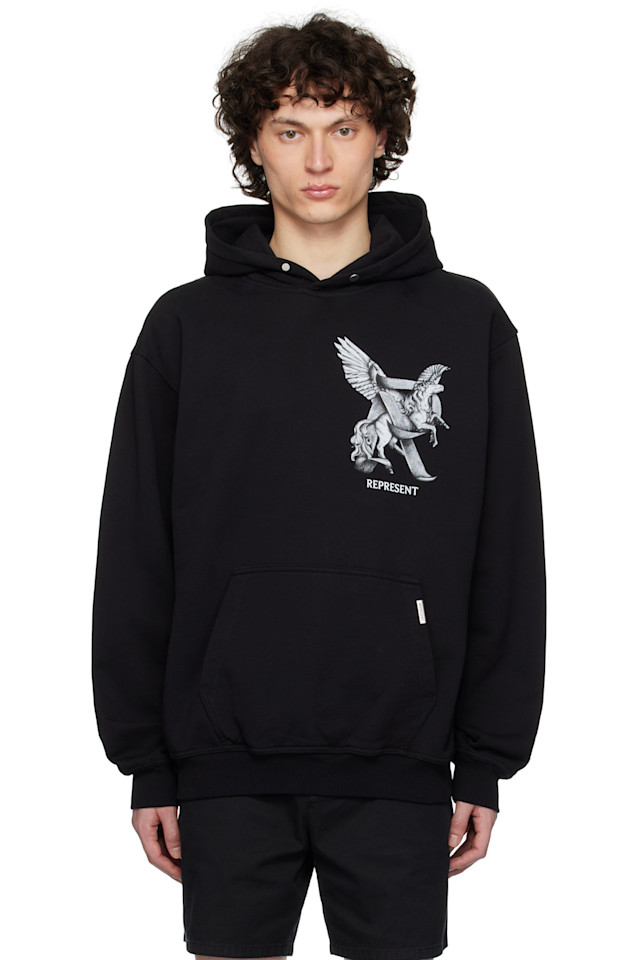 

Элегантность в движении худи Represent, черный
