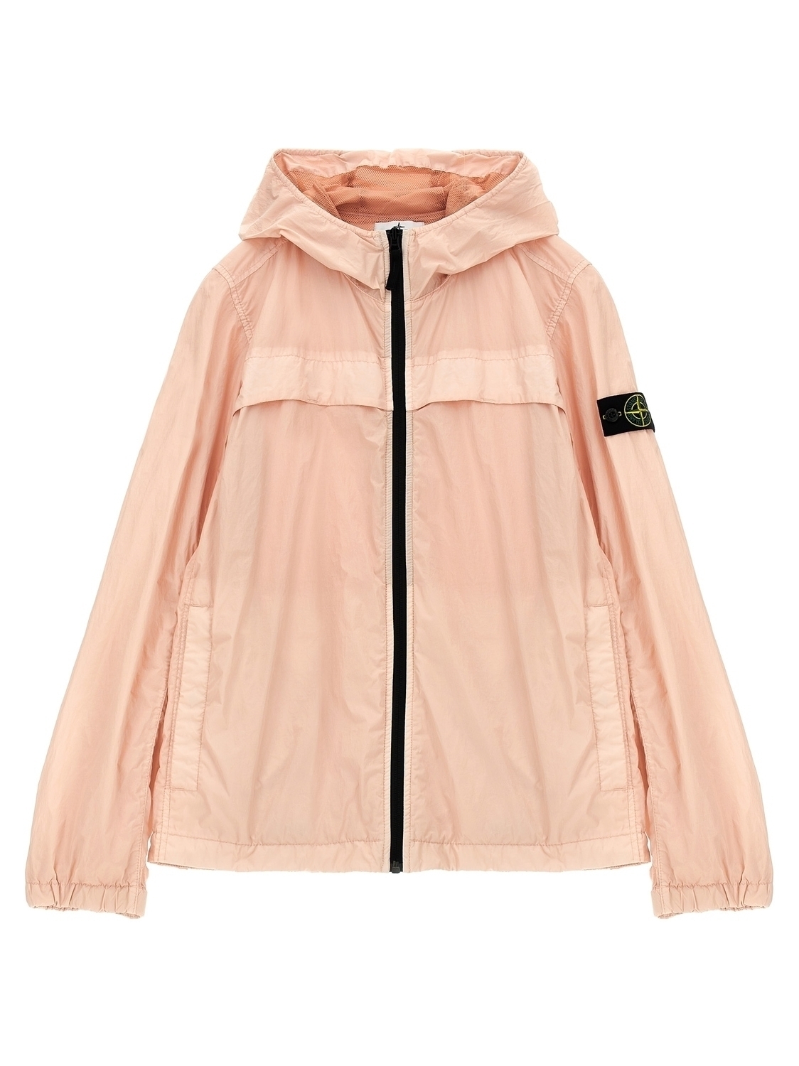 

Куртка с капюшоном и нашивкой-логотипом Stone Island Junior, розовый
