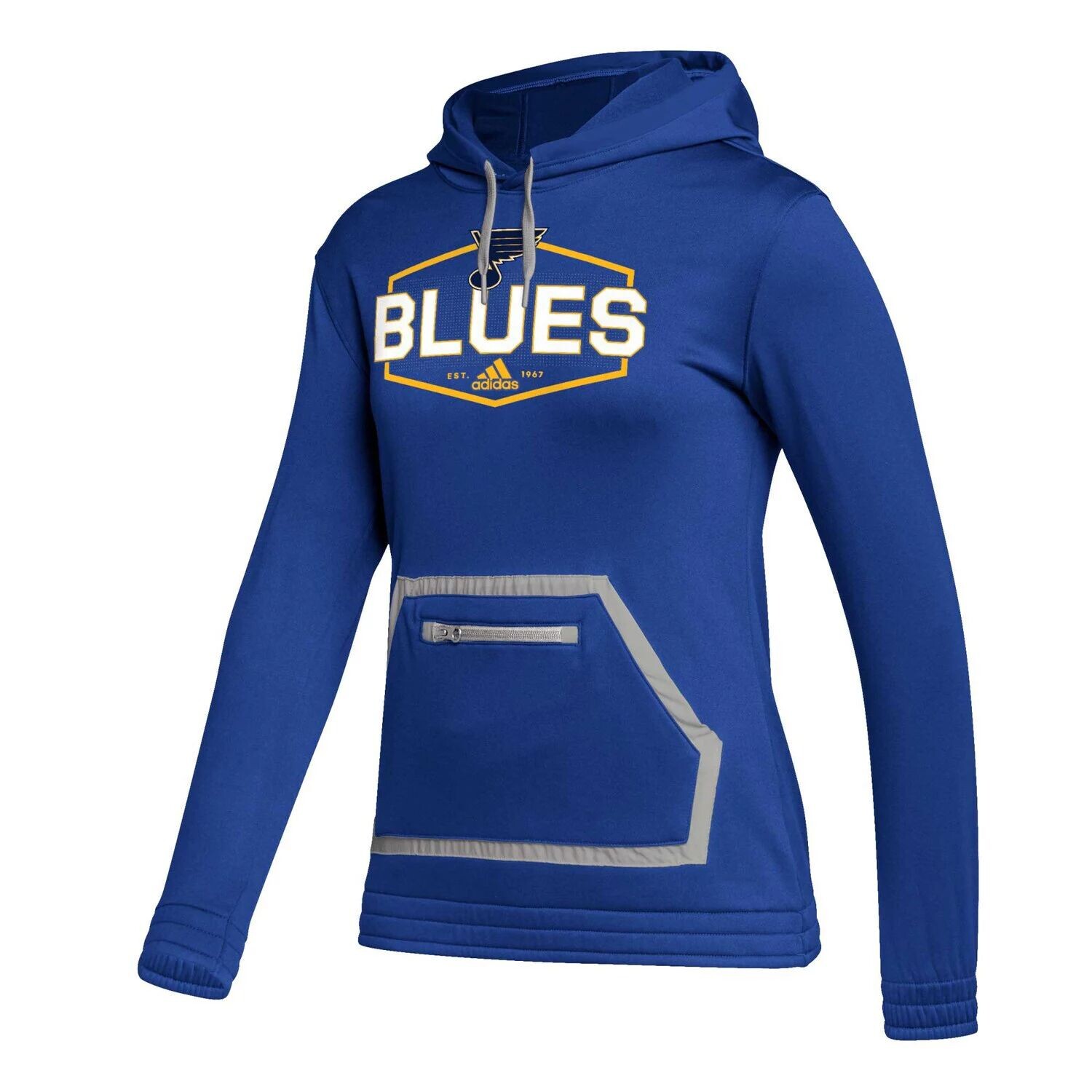 Женская толстовка с капюшоном adidas Blue St. Louis Blues Team Issue adidas — фото 2