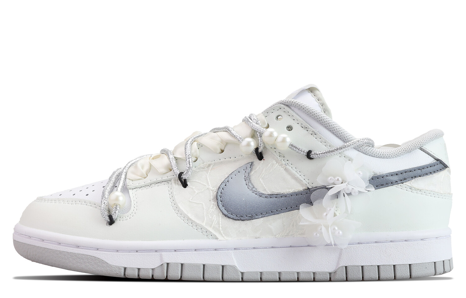 

Кроссовки Nike Dunk Skateboard Shoes Women's Low-Top White, белый