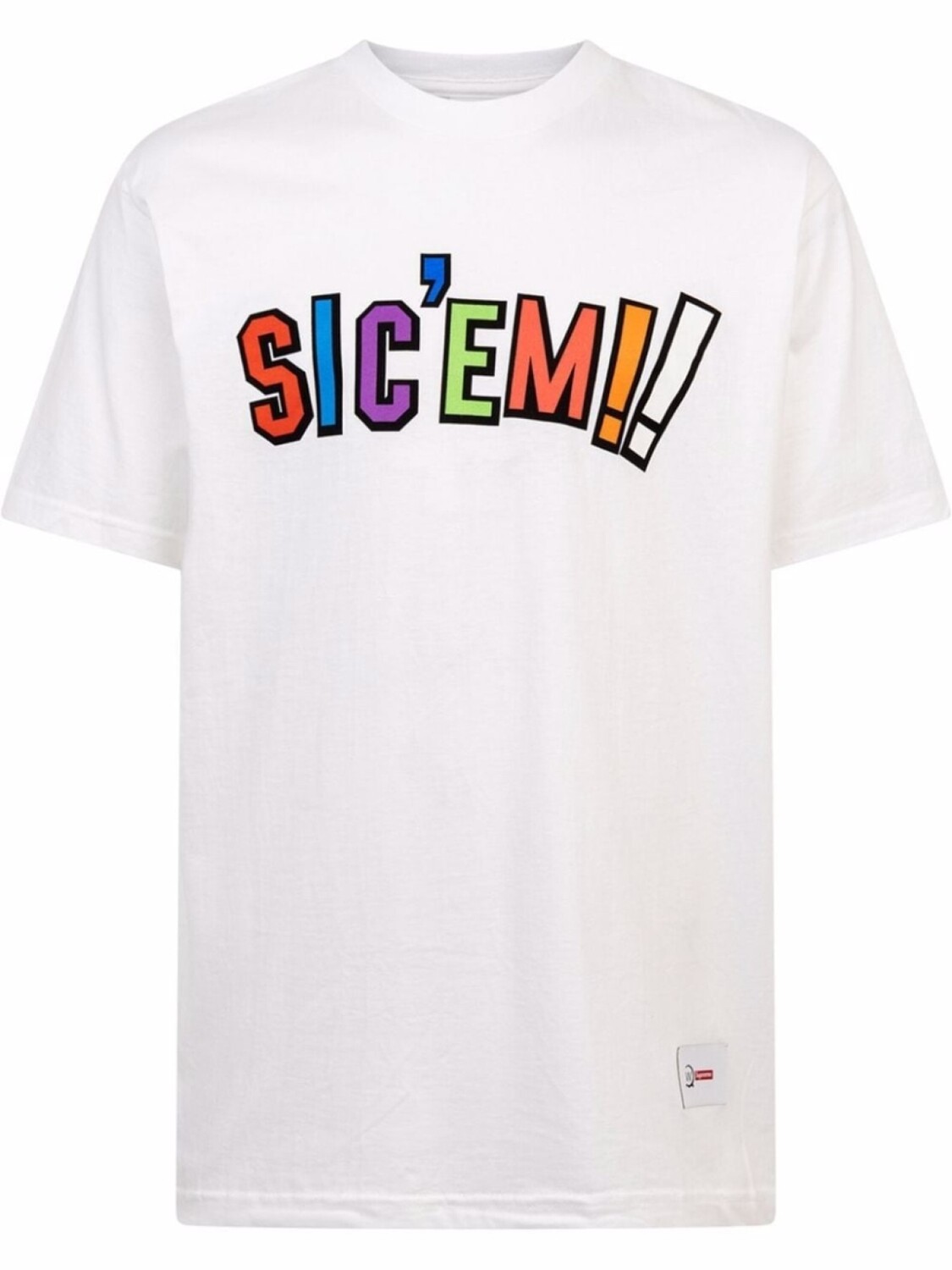 

Supreme футболка Sic'em из коллаборации с WTAPS, белый