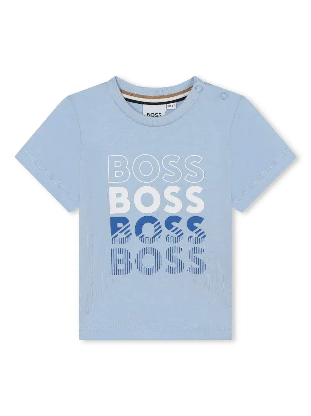

Футболка с логотипом BOSS Kidswear, синий