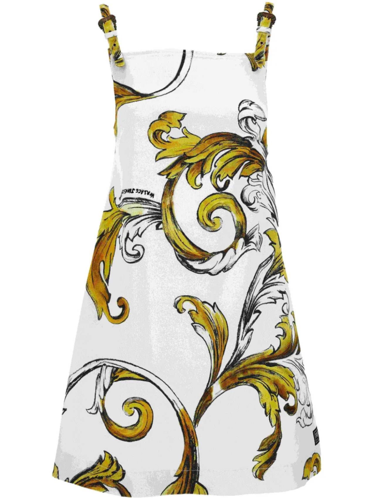 

Versace Jeans Couture платье мини с принтом, белый