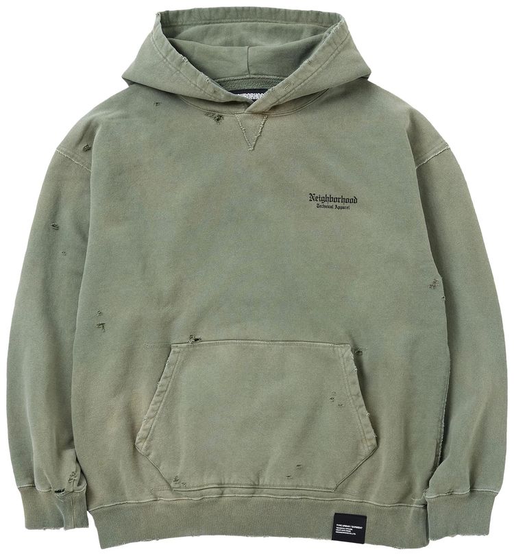 

Худи Neighborhood Savage Sweat Hoodie 'Olive Drab', зеленый