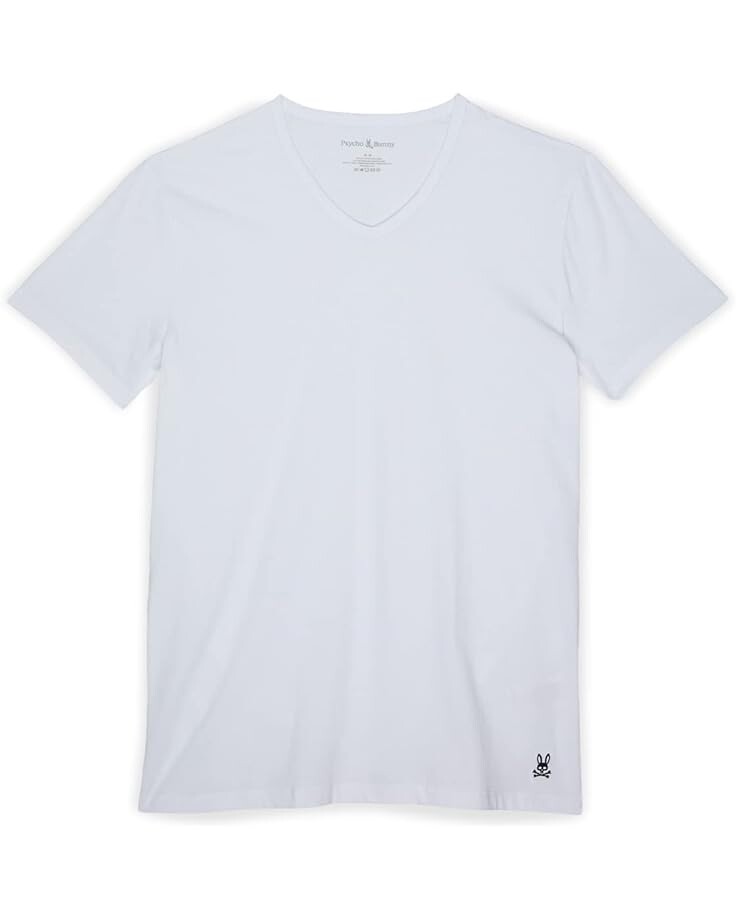 

Футболка Psycho Bunny 2-Pack V-Neck Underwear Tee, белый