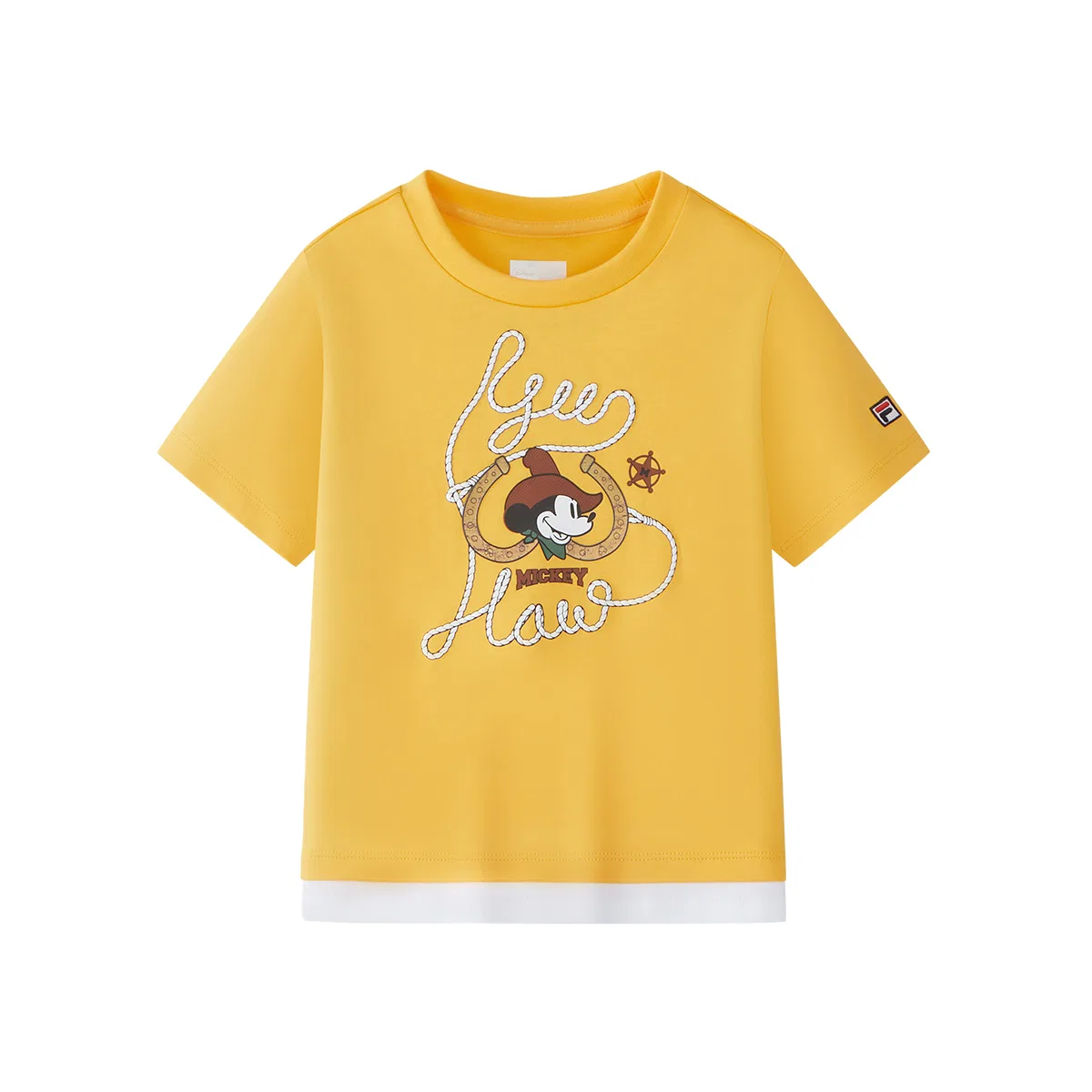 Детская футболка с коротким рукавом Mountain Autumn Yellow FILA KIDS