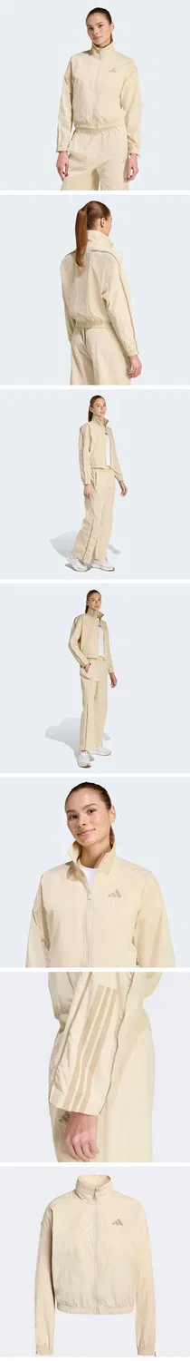 Женская тканая спортивная куртка City Tech на молнии Crystal Linen от Adidas — фото 4