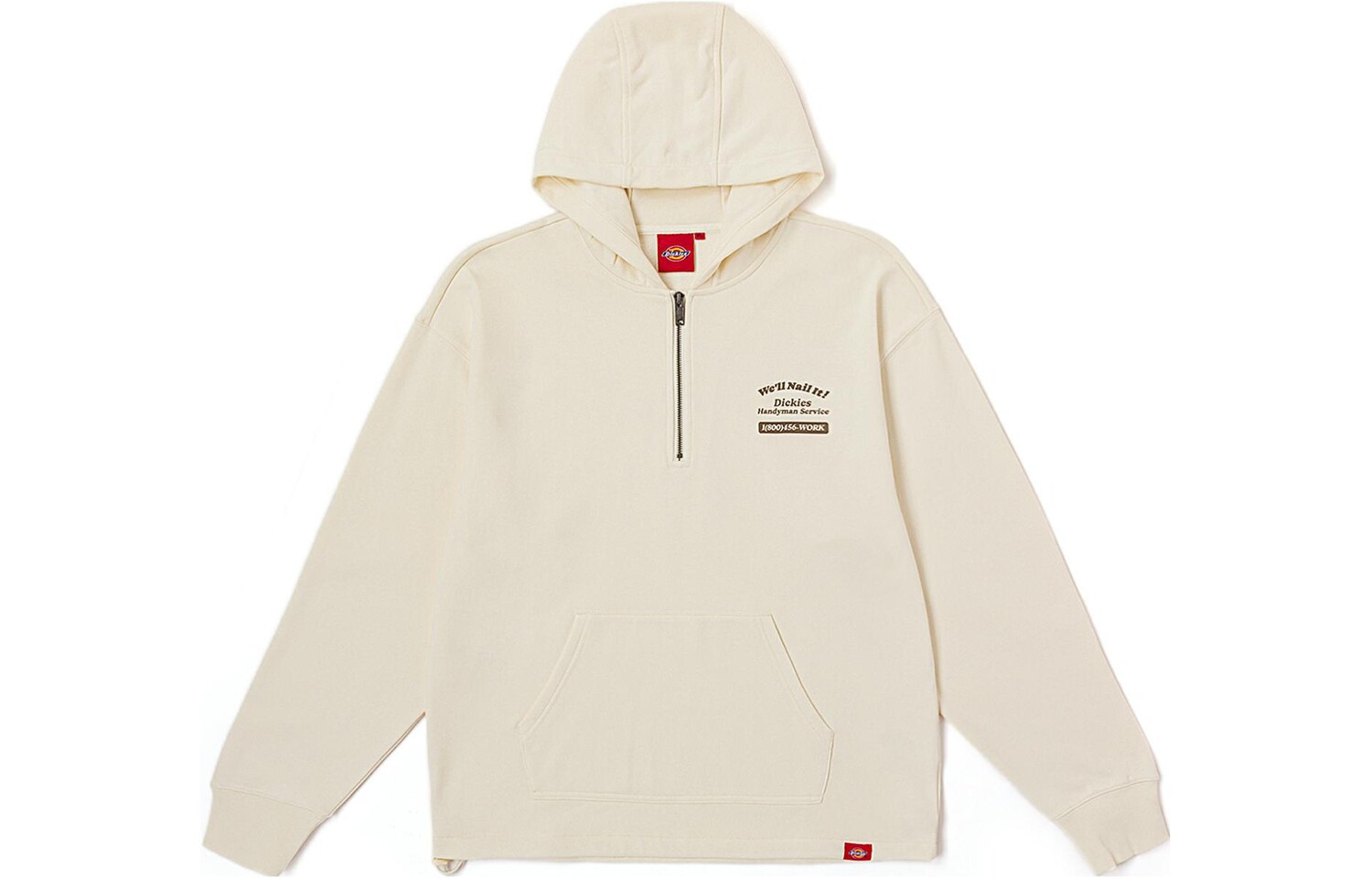 

Толстовка унисекс кремово-белая Dickies, кремовый/белый