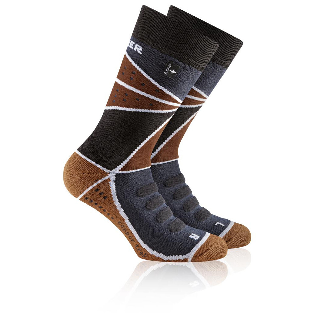 

Походные носки Rohner Copper Trek L/R, цвет Marine Dunkel, Серый, Походные носки Rohner Copper Trek L/R, цвет Marine Dunkel