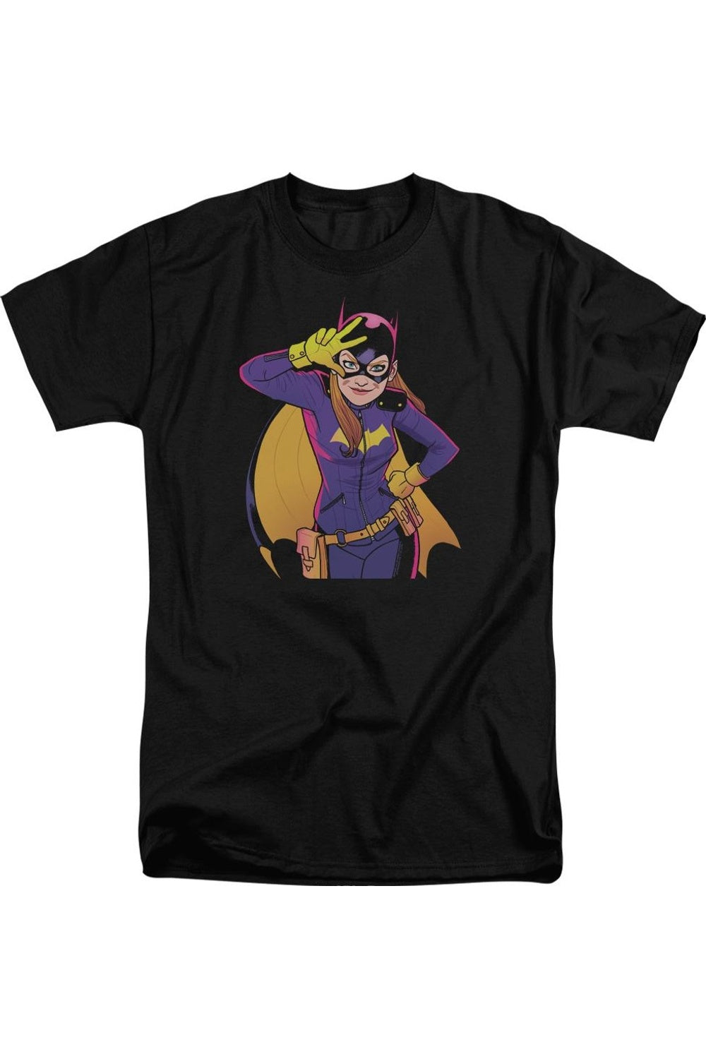 

Футболка с коротким рукавом для взрослых Batman Batgirl Moves / футболка Gildan, черный