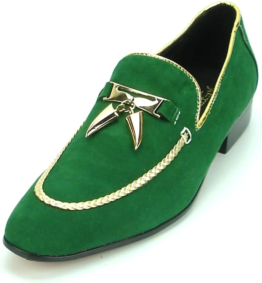 

Лоферы FI-7157 с золотой металлической кисточкой Fiesso by Aurelio Garcia, зеленый