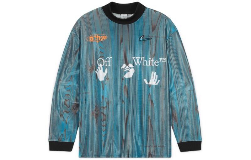 

Off-white X Off-White Толстовка мужская синяя Nike, синий