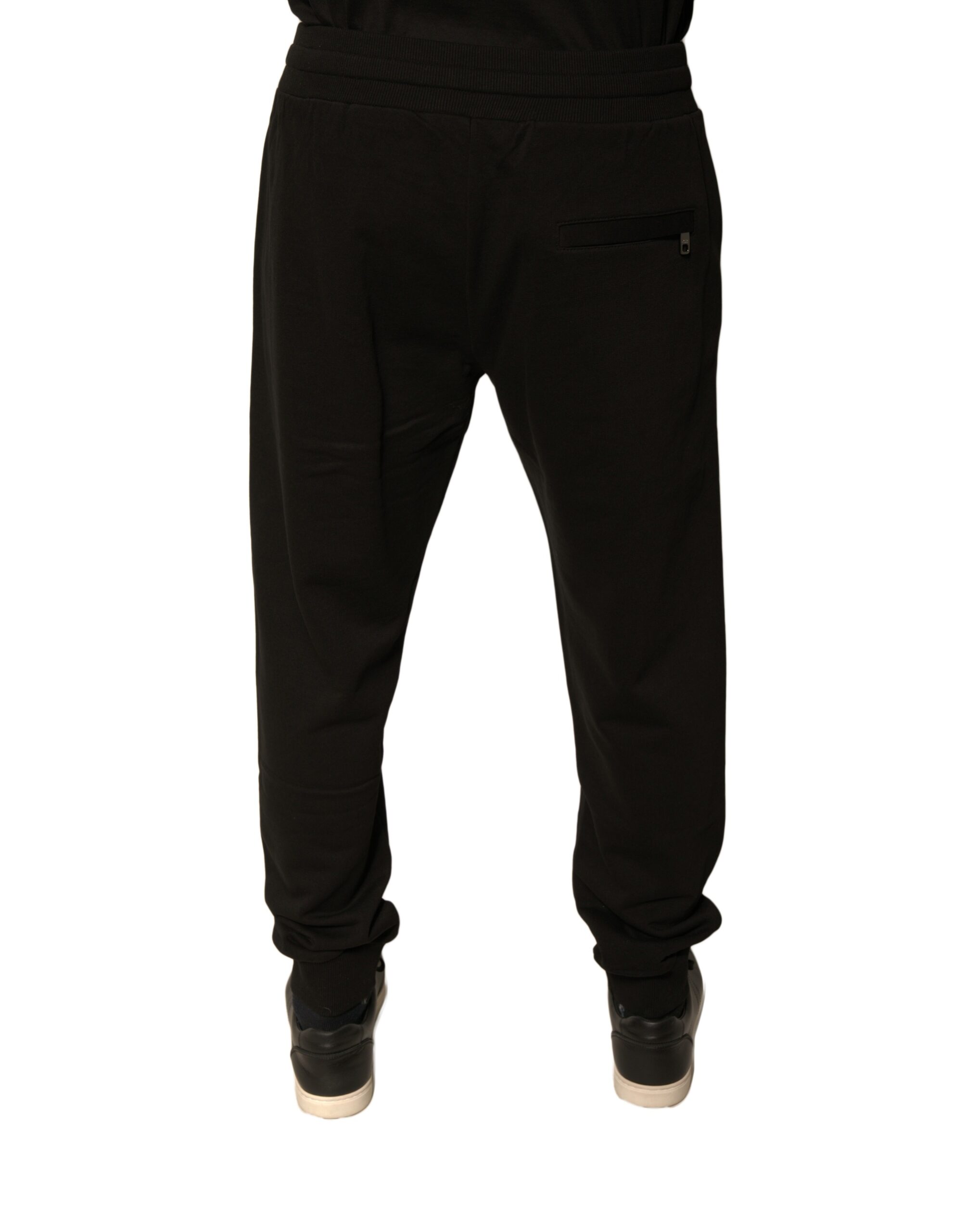 Черные хлопковые спортивные штаны для мужчин Jogger Dolce & Gabbana — фото 3