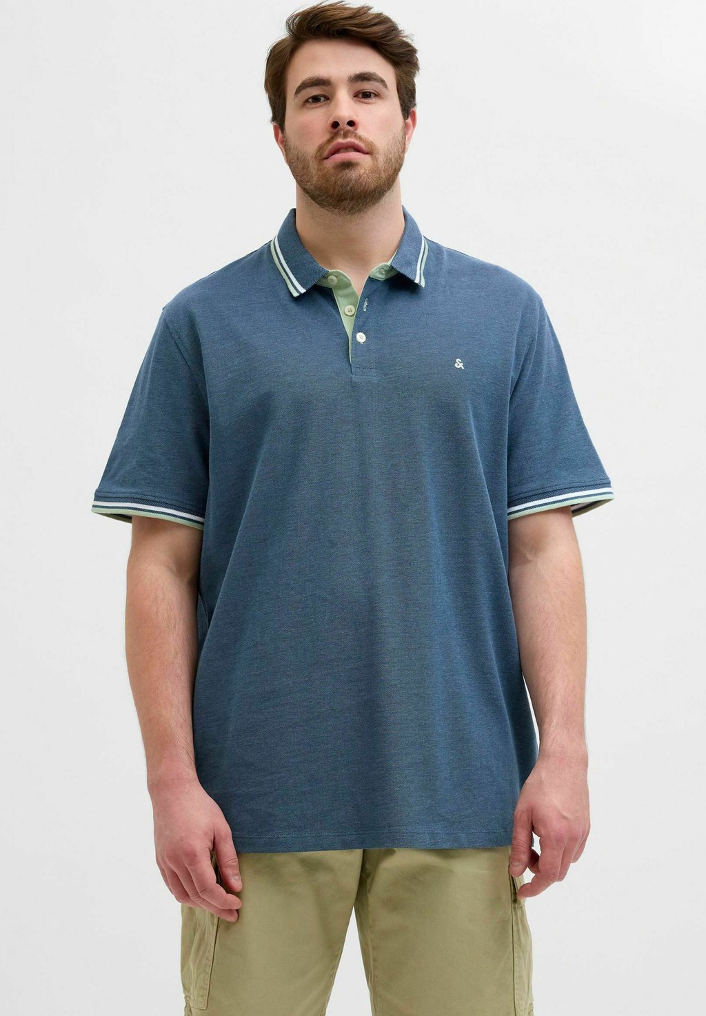 

Рубашка поло JJEPAULOS NOOS Jack & Jones, синий