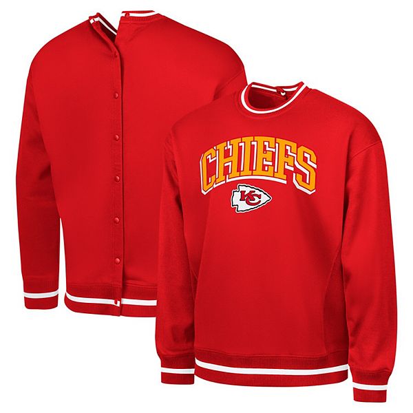 

Мужской красный свитшот kansas city chiefs adaptive blocker fleece pullover G-Iii Sports By Carl Banks