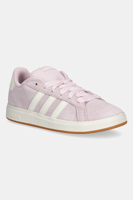 

Детские замшевые кроссовки Grand Court 00s Adidas, розовый