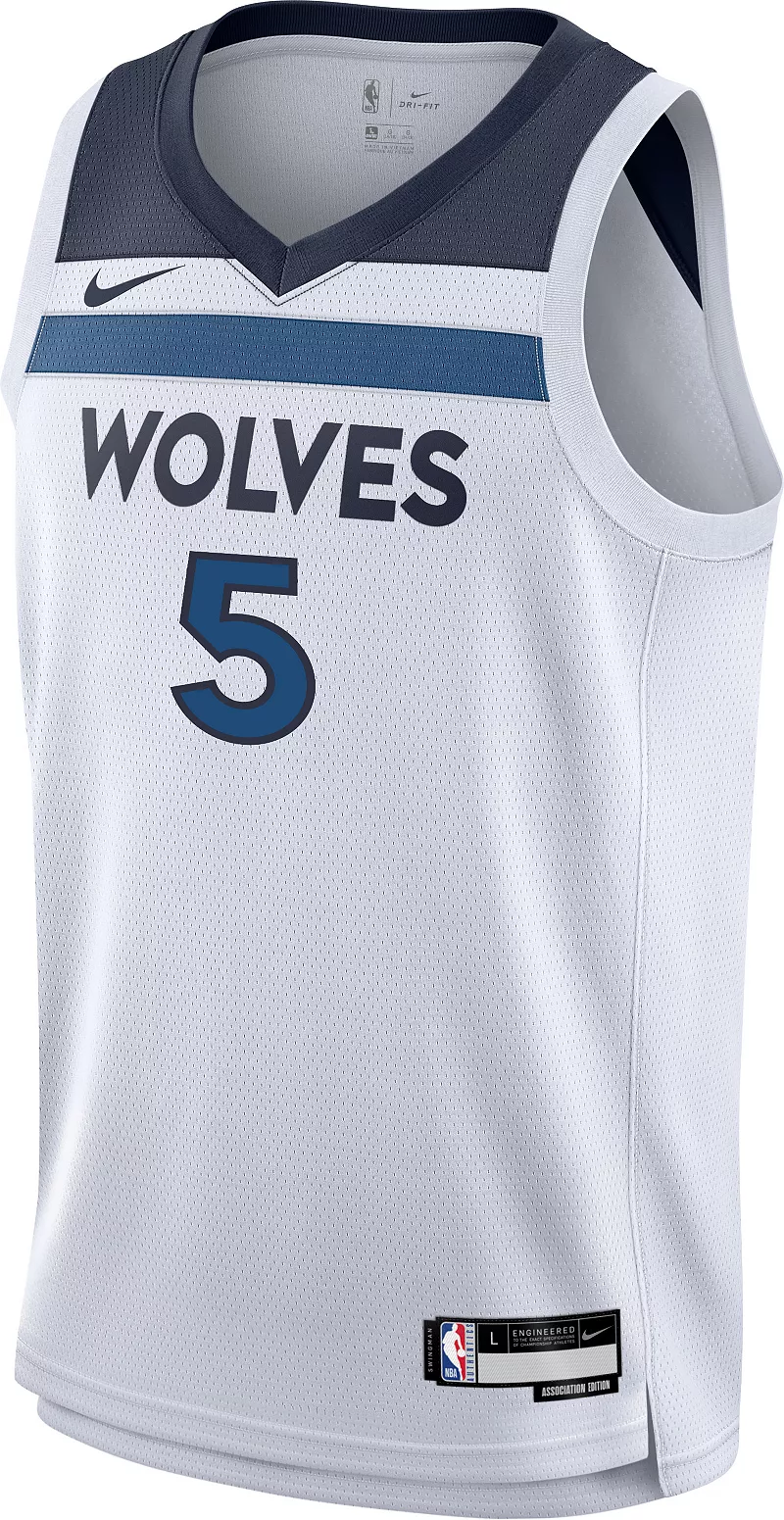 

Белая майка Nike Youth Minnesota Timberwolves Энтони Эдвардса №5 Swingman