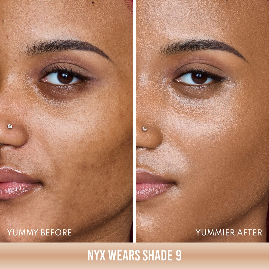 Бустер Danessa Myricks Beauty — Успокаивающая для кожи Yummy Skin Soothing Serum Skin Tint Foundation с пептидами и, 45 мл — фото 4