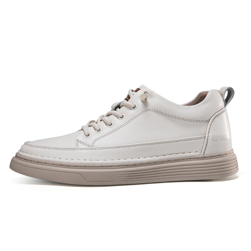 

Qiandongmeili Низкие скейтерские кроссовки унисекс бежевые, цвет Beige