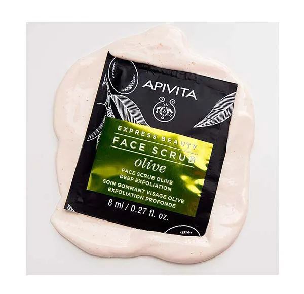 Маска для лица Apivita — Интенсивная отшелушивающая Express Beauty Crema Exfoliante, 8 мл — фото 2