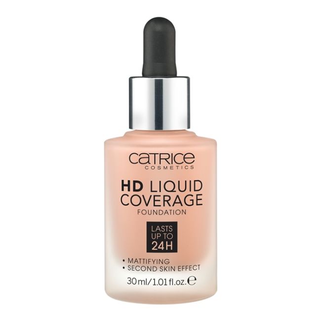 

Жидкая тональная основа HD Catrice, цвет 040 warm beige, 30 мл