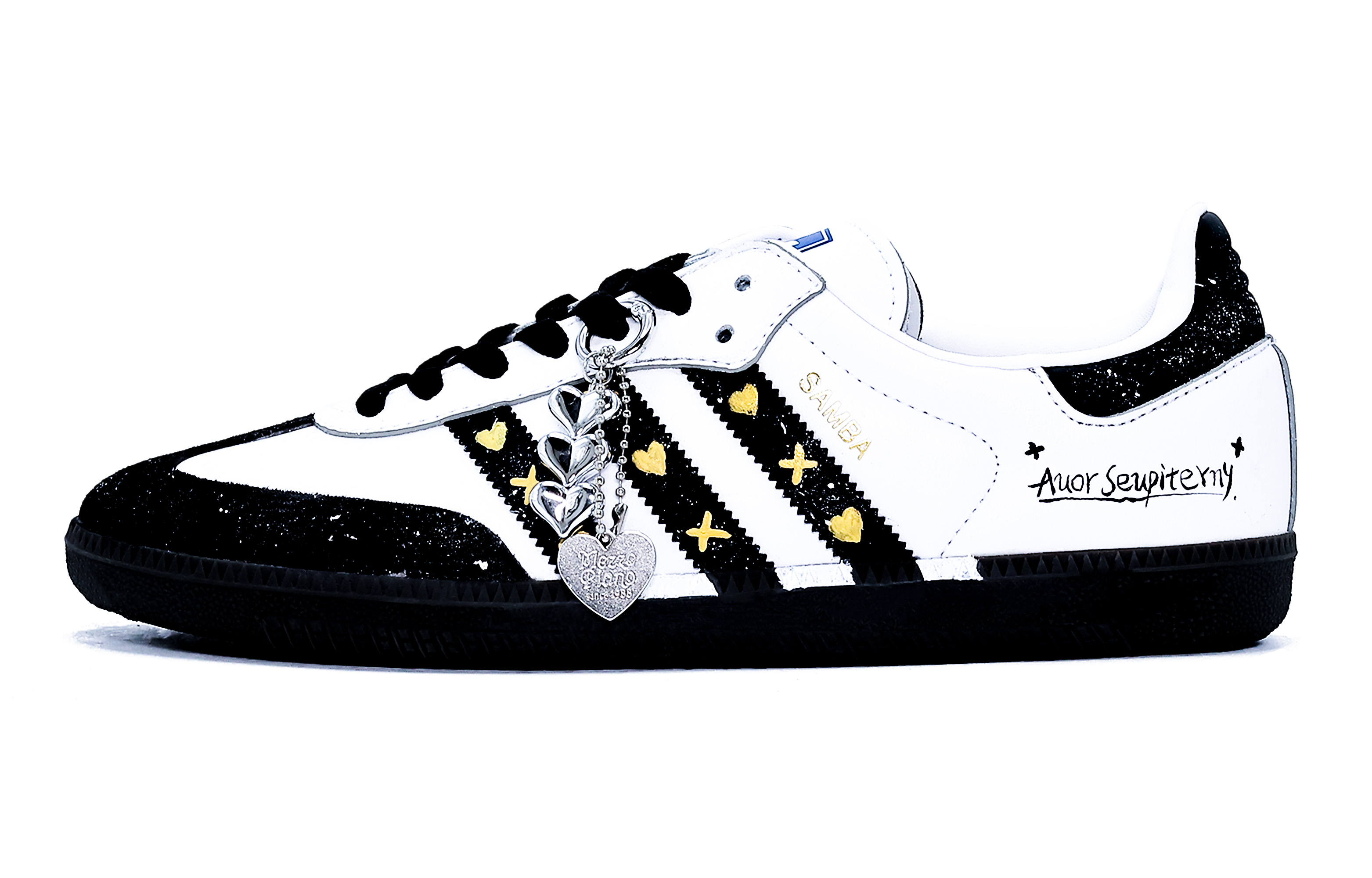 

Adidas Originals SAMBA OG Легкие и дышащие низкие кроссовки немецкой армии, унисекс, черный, белый, золотые