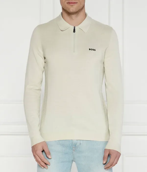 Свитер regular fit Boss Green, бежевый