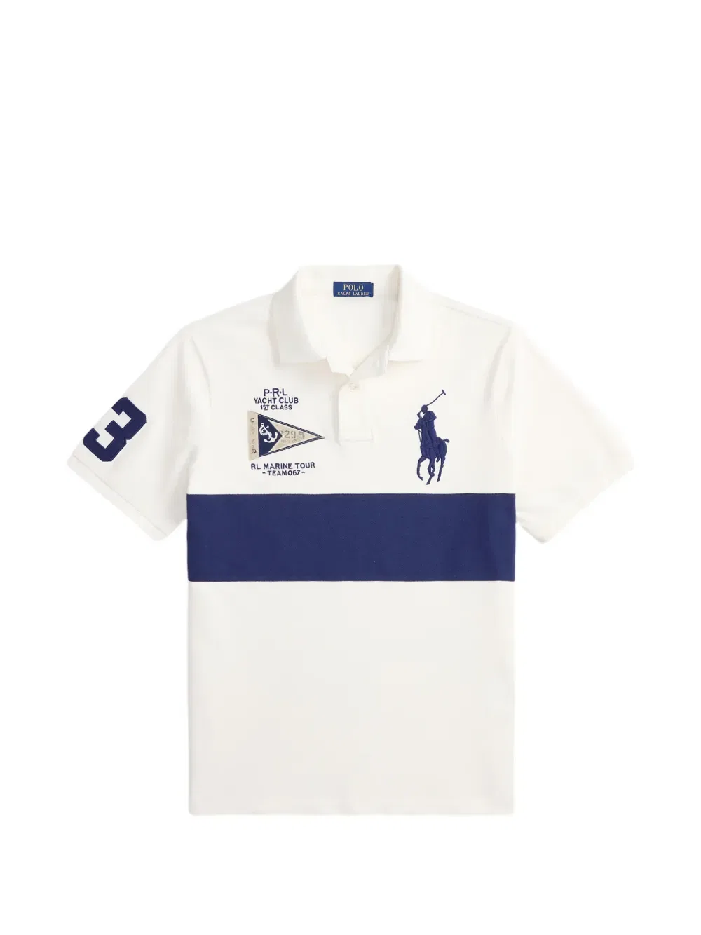 Футболка-Поло Nautical-Flag big pony Polo Ralph Lauren, белый