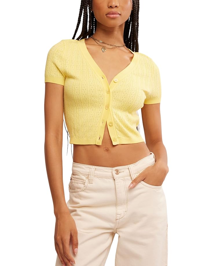 

Свитер Free People Cassie Cardi, цвет Sunshine