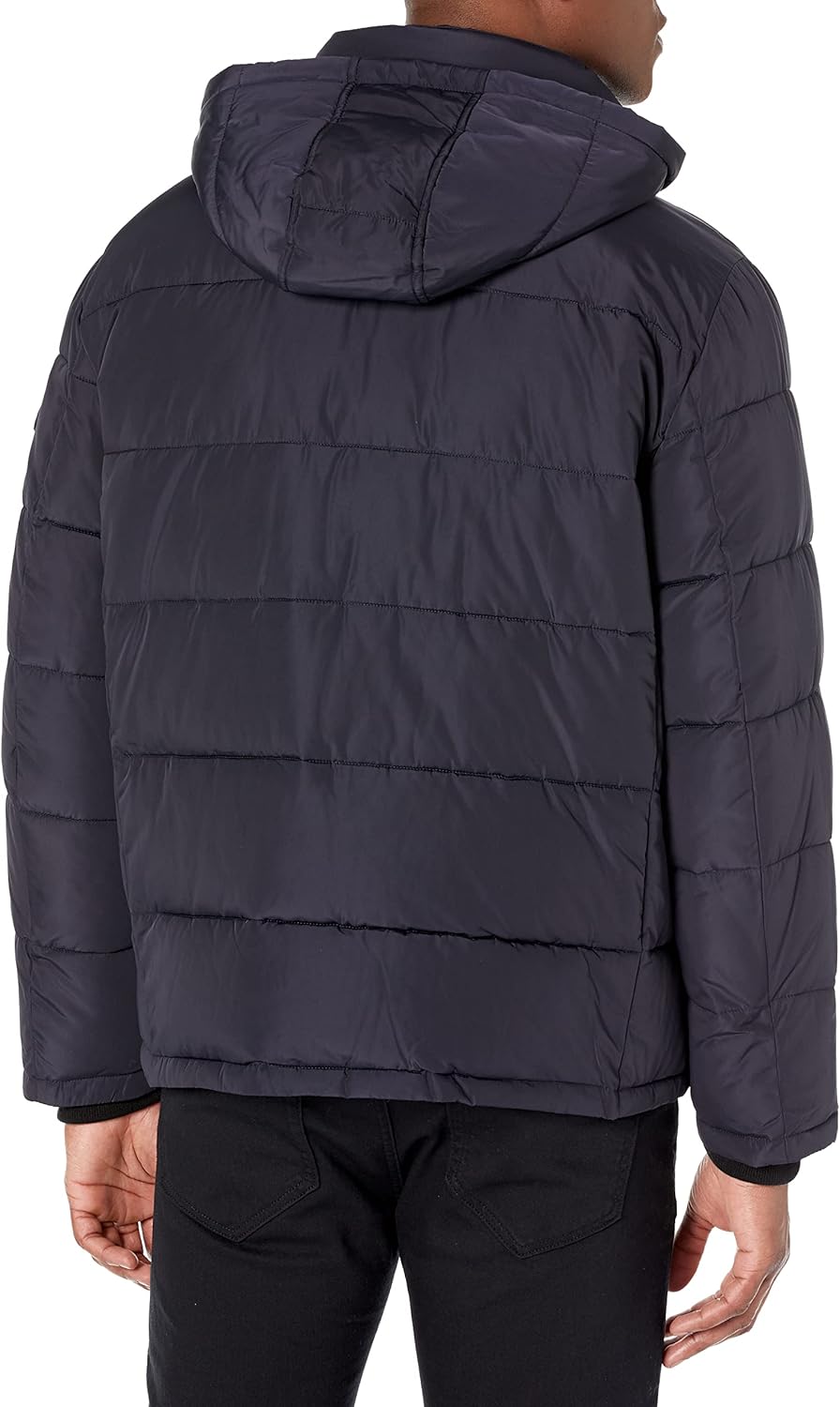 Мужская альтернативная пуховая куртка Calvin Klein с нагрудником, Polar Fleece True Navy — фото 2