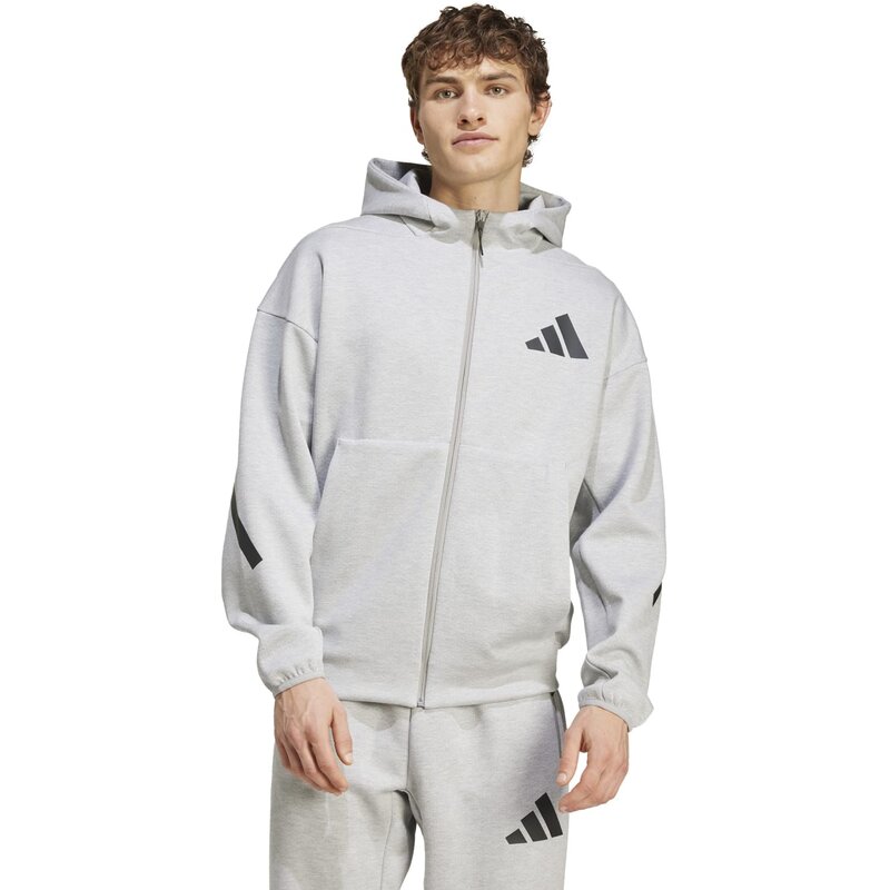 Толстовка с капюшоном новая zne zip (обычная и длинная) Adidas, цвет mgreyh — фото 2