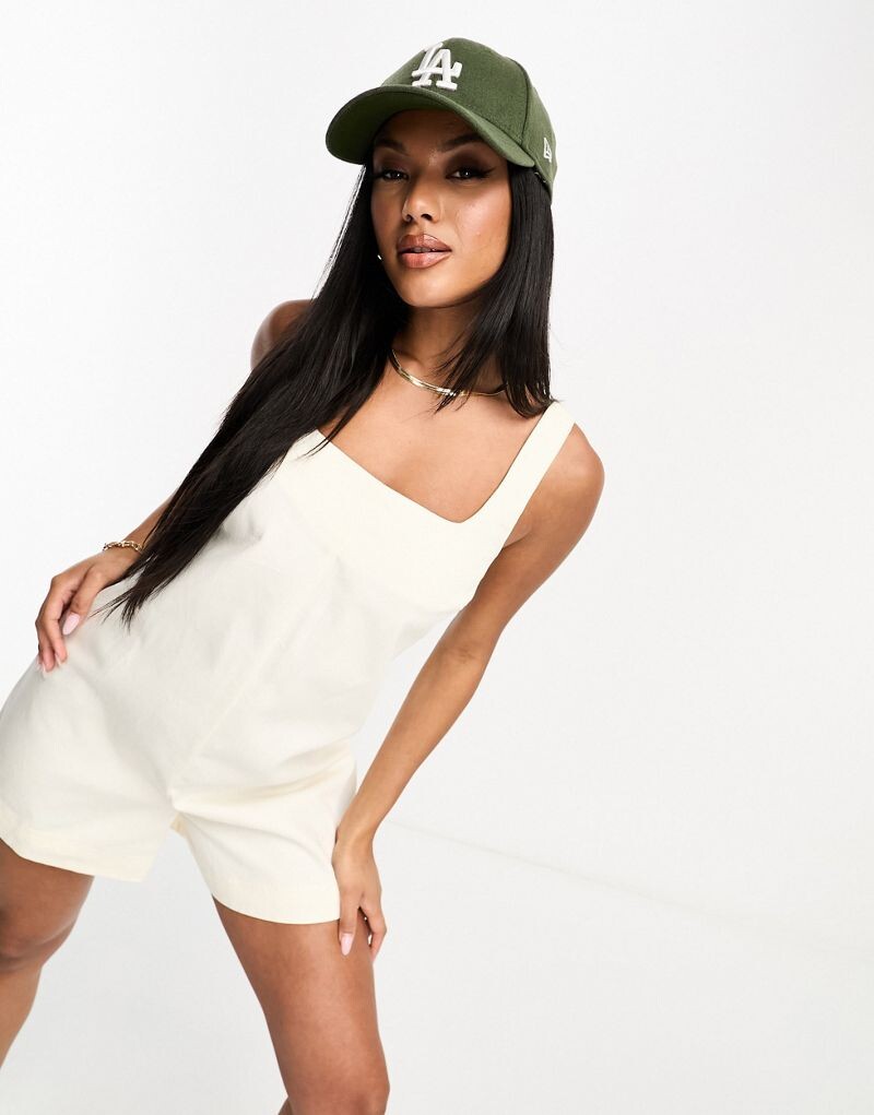 

Квадратный комбинезон из твила ASOS DESIGN