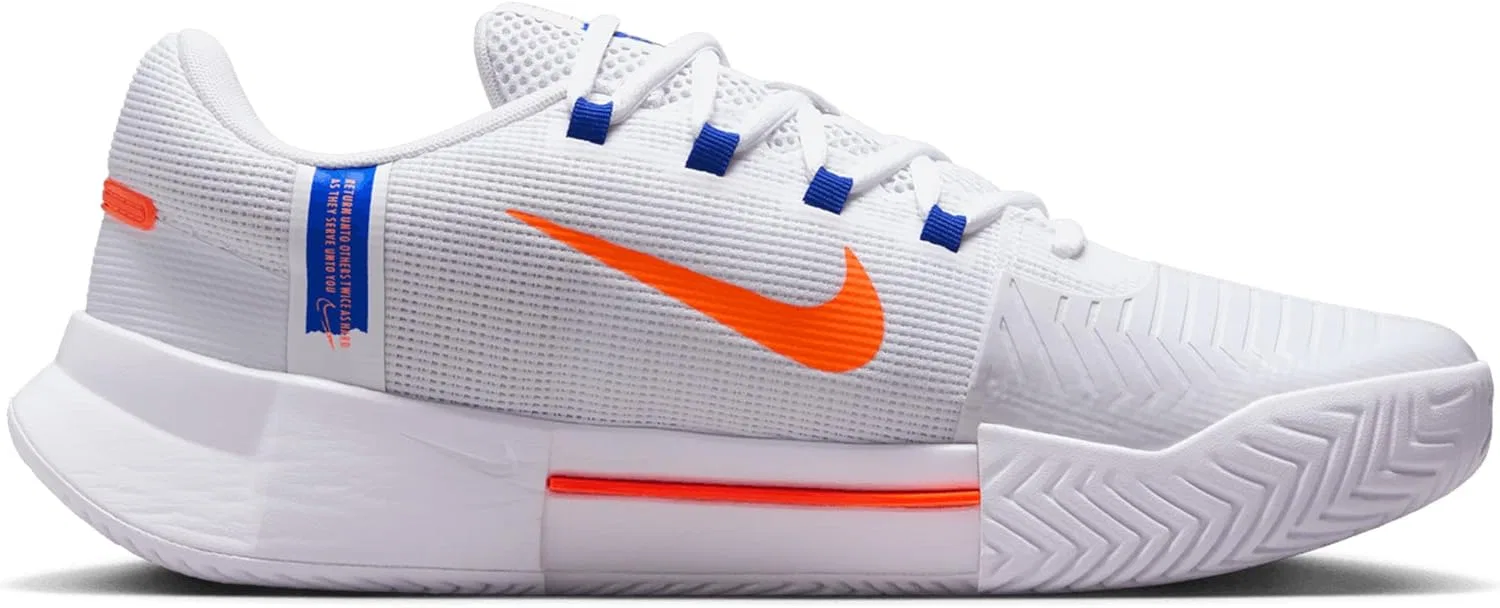 Мужские теннисные кроссовки Nike Zoom GP Challenge 1, белый/Hyper Royal/Hyper Crimson — фото 3