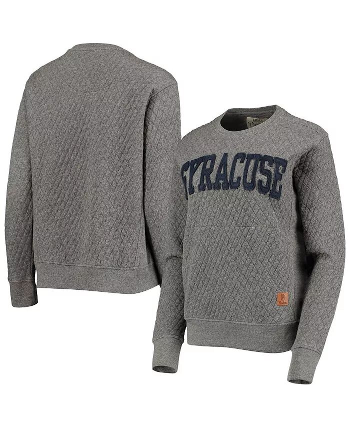 

Женский стеганый пуловер с капюшоном Heather Charcoal Syracuse Orange Moose Pressbox, черный