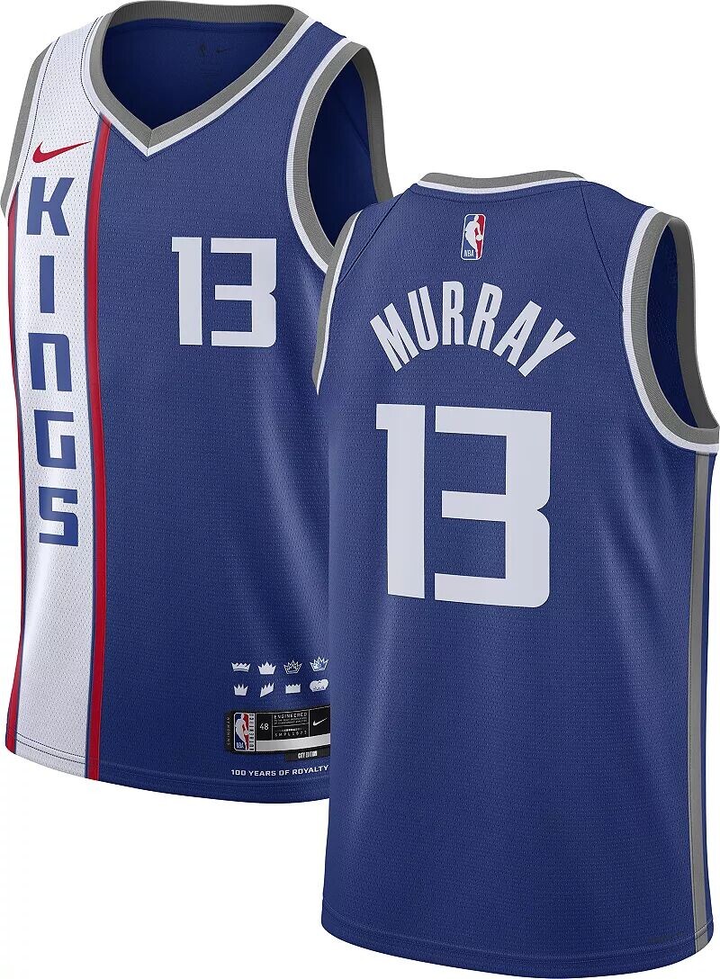 

Мужская синяя майка Nike Swingman Sacramento Kings Keegan Murray #13 City Edition 2023-24