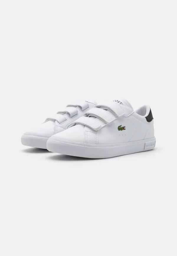 Детские кроссовки powercourt core essentials унисекс Lacoste, White/Black — фото 2